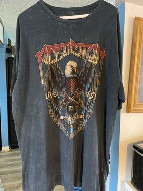 Affliction Black Eagle Graphic Short Sleeve Tee